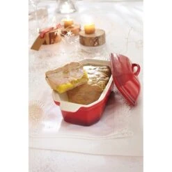 Terrine En Céramique émaillée 20,5 Cm Rouge -Silikomart Cuisine Boutique 059124 1 4 Terrine en ceramique emaillee 20 5 cm rouge Mathon