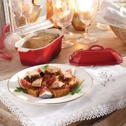 Terrine En Céramique émaillée 20,5 Cm Rouge -Silikomart Cuisine Boutique 059124 3 4 Terrine en ceramique emaillee 20 5 cm rouge Mathon