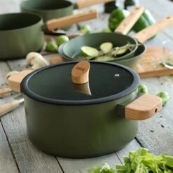 Faitout Ector Induction Aluminium Revêtu 24 Cm Vert -Silikomart Cuisine Boutique 108022 1 1 Faitout Ector induction aluminium revetu 24 cm vert Ogo