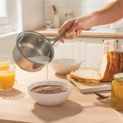 Lot Petite Casserole Inox 12 Cm Et Bol Bain-marie Inox 14 Cm Avec Poignée Longue -Silikomart Cuisine Boutique 119022 3 4 Lot petite casserole inox 12 cm et bol bain marie inox 14 cm avec poignee longue Mathon