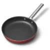 Smeg Poêle Aluminium Antiadhésive 28 Cm Rouge Mat