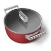 Smeg Faitout Bas Aluminium Antiadhésif 24 Cm Rouge Mat Avec Couvercle Verre Trempé -Silikomart Cuisine Boutique 133003 0 1 Faitout bas aluminium antiadhesif 24 cm rouge mat avec couvercle verre trempe Smeg