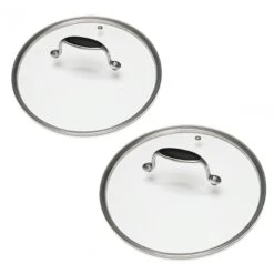 Lot De 2 Couvercles En Verre Excell'Inox 24 Et 28 Cm