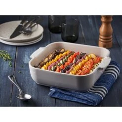 Peugeot Plat Four Carré Céramique écru 36 Cm -Silikomart Cuisine Boutique 201179 1 2 Plat four carre ceramique ecru 36 cm Peugeot