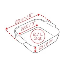 Peugeot Plat Four Carré Céramique Bleu 28 Cm -Silikomart Cuisine Boutique 201186 2 2 Plat four carre ceramique bleu 28 cm Peugeot
