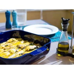 Peugeot Plat Four Carré Céramique Bleu 28 Cm -Silikomart Cuisine Boutique 201186 3 2 Plat four carre ceramique bleu 28 cm Peugeot