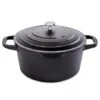 Cocotte Légère Ronde En Fonte D'aluminium 24 Cm 4,5 L Coloris Noir -Silikomart Cuisine Boutique 203000 0 11 Cocotte legere ronde en fonte d aluminium 24 cm 4 5 L coloris noir Mathon
