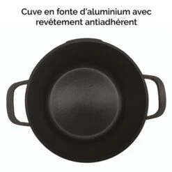 Cocotte Légère Ronde En Fonte D'aluminium 24 Cm 4,5 L Coloris Noir -Silikomart Cuisine Boutique 203000 4 11 Cocotte legere ronde en fonte d aluminium 24 cm 4 5 L coloris noir Mathon