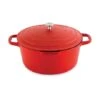 Cocotte Légère Ronde En Fonte D’aluminium 28 Cm 6,7 L Rouge -Silikomart Cuisine Boutique 203007 0 3 Cocotte legere ronde en fonte d aluminium 28 cm 6 7 L rouge Mathon