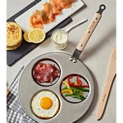 De Buyer Poêle 3 Blinis Minéral B Bois 27 Cm 5 De Buyer Poêle 3 Blinis Minéral B Bois 27 Cm -Silikomart Cuisine Boutique 211019 1 1 Poele 3 blinis Mineral B Bois 27 cm De Buyer