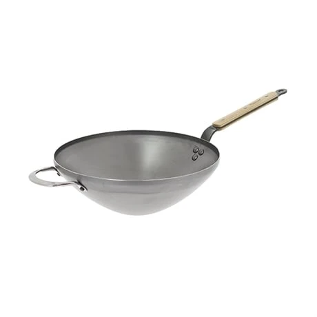 De Buyer Wok Minéral B Bois 32 Cm 3 De Buyer Wok Minéral B Bois 32 Cm