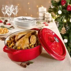 Cocotte En Fonte Ovale 33 Cm 6 L Rouge -Silikomart Cuisine Boutique 213222 2 9 Cocotte en fonte ovale 33 cm 6 L rouge Mathon
