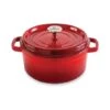 Cocotte En Fonte Ronde 24 Cm 3,7 L Rouge -Silikomart Cuisine Boutique 213286 0 2 Cocotte en fonte ronde 24 cm 3 7 L rouge Mathon