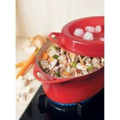 Le Creuset Cocotte Fonte Ovale Doufeu 32 Cm 7,2 L Cerise -Silikomart Cuisine Boutique 21385 2 3 Cocotte fonte ovale Doufeu 32 cm 7 2 L cerise Le Creuset