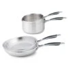 Batterie De Cuisine Excell'Inox 2 Casseroles Et 2 Poêles Tout Inox -Silikomart Cuisine Boutique 271079 0 2 Batterie de cuisine Excell Inox 2 casseroles et 2 poeles tout inox Mathon