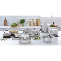 Sauteuse Excell'Inox Tout Inox 24 Cm -Silikomart Cuisine Boutique 272026 2 4 Sauteuse Excell Inox tout inox 24 cm Mathon
