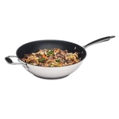 Wok Inox Antiadhérent 30 Cm Excell'Inox -Silikomart Cuisine Boutique 272030 2 2 Wok inox antiadherent 30 cm Excell Inox Mathon