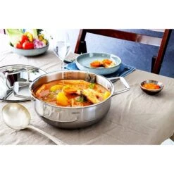 Faitout Tout Inox Et Couvercle Castel'Pro 28 Cm -Silikomart Cuisine Boutique 276000 2 4 Faitout tout inox et couvercle Castel Pro 28 cm Cristel