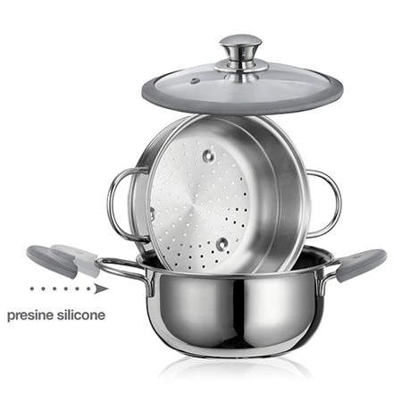 Cuiseur Vapeur Premium Inox 22 Cm 3, 8 L 4 Cuiseur Vapeur Premium Inox 22 Cm 3, 8 L – Image 2