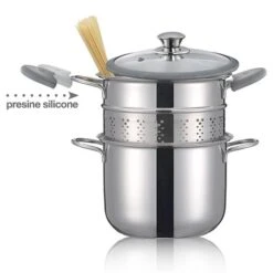 Cuit-pâtes Premium Inox 20 Cm 5 L -Silikomart Cuisine Boutique 27670 1 3 Cuit pates Premium inox 20 cm 5 L Inoxriv
