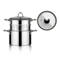 Cuiseur à Pâte Acier Inoxydable Avec Couvercle Verre 20 Cm -Silikomart Cuisine Boutique 27679 1 1 Cuiseur a pate acier inoxydable avec couvercle verre 20 cm Inoxriv