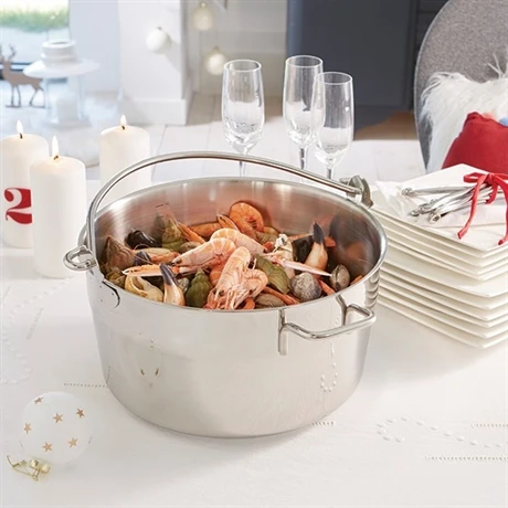 Marmite à Crustacés - Bassine à Confiture Inox 30 Cm 5 Marmite à Crustacés - Bassine à Confiture Inox 30 Cm – Image 3