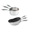 Batterie De Cuisine Excell'inox 3 Poêles Inox Revêtu Et 3 Casseroles Inox -Silikomart Cuisine Boutique 279118 0 3 Batterie de cuisine Excell inox 3 poeles inox revetu et 3 casseroles inox Mathon