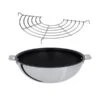 Lot Wok Inox Revêtu Et Grille Casteline 28 Cm -Silikomart Cuisine Boutique 279125 0 1 Lot Wok inox revetu et grille Casteline 28 cm Cristel