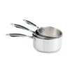 Lot 3 Casseroles Excell'Inox 14 16 18 Cm