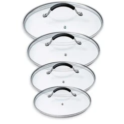 Set De 4 Couvercles En Verre Rapid Cook 14 à 20 Cm