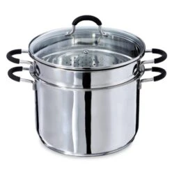 Marmite Haute Rapid Cook Avec Couvercle Et élément Vapeur 26 Cm 8,5 L -Silikomart Cuisine Boutique 27938 1 7 Marmite haute Rapid Cook avec couvercle et element vapeur 26 cm 8 5 L Mathon