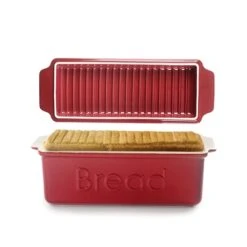 Ibili Moule à Pain Avec Couvercle Rouge
