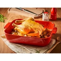 Peugeot Set 2 Petits Plats à Four Rouge Céramique 21 Et 25cm -Silikomart Cuisine Boutique 309023 2 2 Set 2 petits plats a four rouge ceramique 21 et 25cm Peugeot