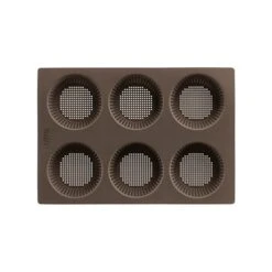 Lekue Plaque Perforée 6 Petits Pains Ronds En Silicone -Silikomart Cuisine Boutique 35144 2 1 Plaque perforee 6 petits pains ronds en silicone Lekue