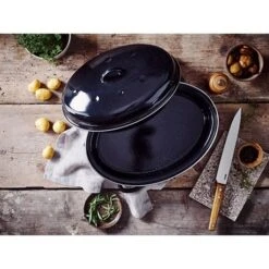 BEKA Roaster émail Roasty Cook 38 Cm -Silikomart Cuisine Boutique 383002 2 1 Roaster email Roasty Cook 38 cm Beka