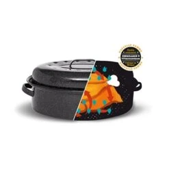 Roaster Graniteware 4 8 Personnes 41 Cm -Silikomart Cuisine Boutique 38301 1 2 Roaster Graniteware 4 8 personnes 41 cm Graniteware
