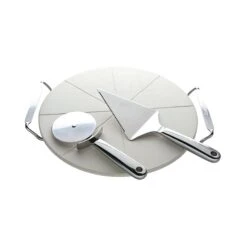 Cuisinart Set à Pizza Avec Pierre De Cuisson, Roulette Et Pelle