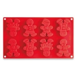 Plaque Silicone Gingerman 8 Personnages -Silikomart Cuisine Boutique 511049 2 3 Plaque silicone Gingerman 8 personnages