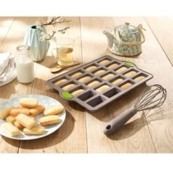 Rigiflex Plaque 20 Mini Financiers En Silicone Structure Acier -Silikomart Cuisine Boutique 512168 2 2 Rigiflex Plaque 20 mini financiers en silicone structure acier Mathon