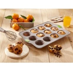 RigiFlex Plaque 12 Muffins En Silicone Structure Acier -Silikomart Cuisine Boutique 512174 2 1 RigiFlex Plaque 12 muffins en silicone structure acier Mathon