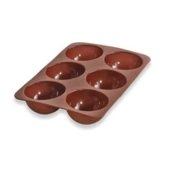 Flexi'plaque Silicone 6 Demi-sphères 6,5 Cm -Silikomart Cuisine Boutique 512183 2 1 Flexi plaque silicone 6 demi spheres 6 5 cm Mathon