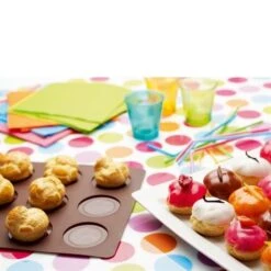Lot 2 Flexi'plaques Silicone 8 éclairs Et 12 Choux -Silikomart Cuisine Boutique 519056 2 2 Lot 2 Flexi plaques silicone 8 eclairs et 12 choux Mathon