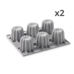 De Buyer Lot De Deux Moules 6 Canelés