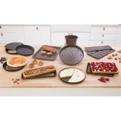 Moule à Tarte Amovible Acier Revêtu Bords Cannelés 24,5 Cm -Silikomart Cuisine Boutique 54101 2 1 Moule a tarte amovible acier revetu bords canneles 24 5 cm Mathon