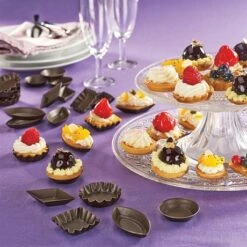 30 Mini-moules à Mignardises Anti-adhésifs Qualité Professionnelle