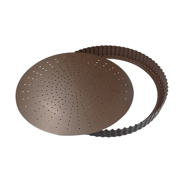 Tourtière Fond Amovible Perforé Antiadhérent 24 Cm 3 Tourtière Fond Amovible Perforé Antiadhérent 24 Cm