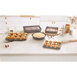 Plaque 12 Mini-muffins Acier Revêtement Antiadhérent 26 Cm -Silikomart Cuisine Boutique 544004 3 4 Plaque 12 mini muffins acier revetement antiadherent 26 cm Mathon