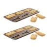 Lot De 2 Plaques 6 Financiers Acier Revêtu -Silikomart Cuisine Boutique 549003 0 2 Lot de 2 plaques 6 financiers acier revetu Gobel
