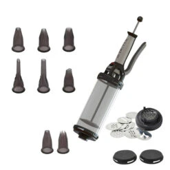 De Buyer Set Tube Piston à Pression Et Coffret Douilles Tritan à Garnir