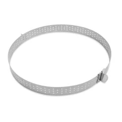 Cercle à Tarte Extensible Perforé En Inox -Silikomart Cuisine Boutique 573039 4 2 Cercle a tarte extensible perfore en inox Scrapcooking